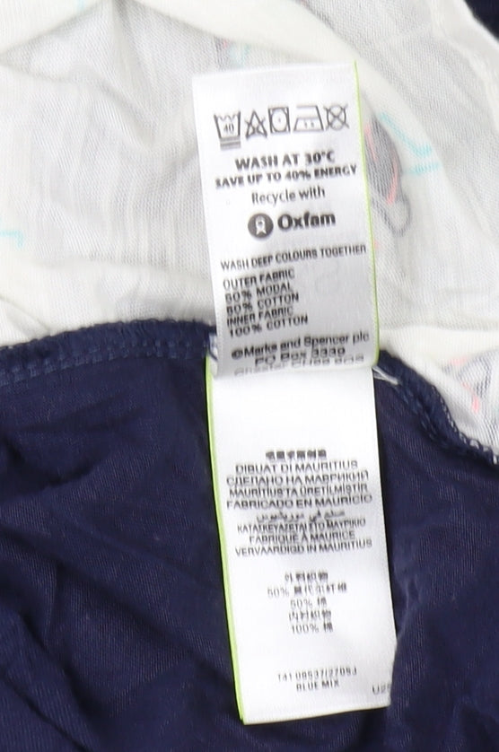 Marks and Spencer Women’s Blue Long Sleeve V-Neck Top
