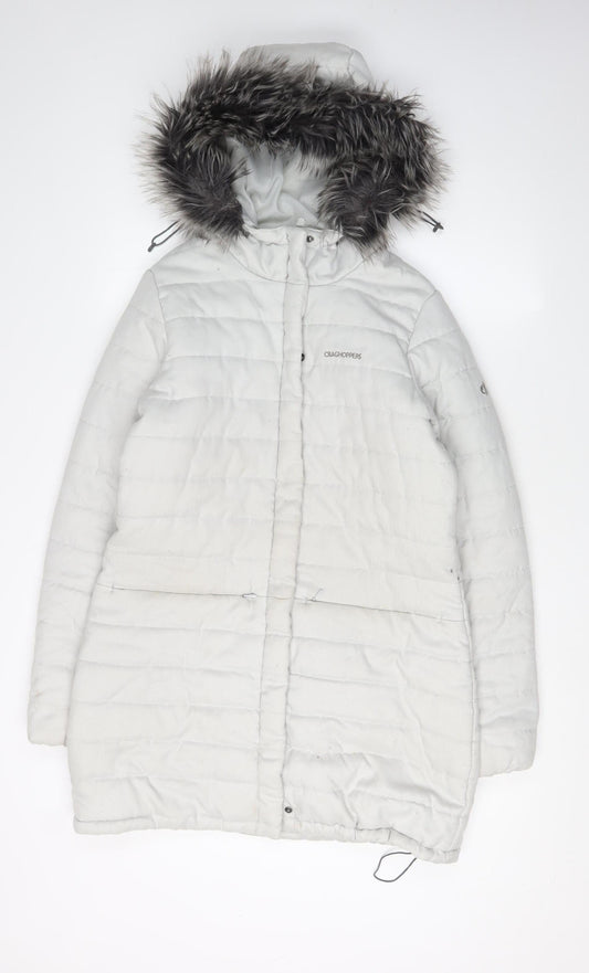 Craghoppers Women's White Puffer Jacket Size 10
