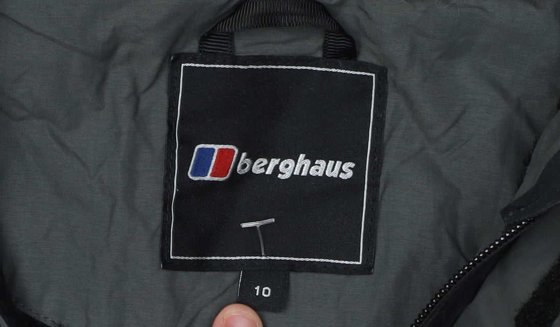 Berghaus Women's Black Hooded Jacket, Size 10, Autumn/Winter