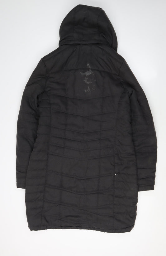 Craghoppers Women's Black Long Puffer Jacket Size 10