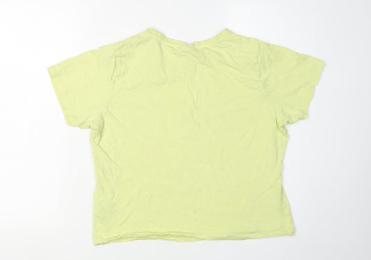 Disney Women's Yellow XL Cartoon T-Shirt