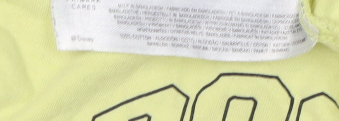 Disney Women's Yellow XL Cartoon T-Shirt