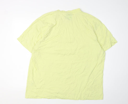 Collusion Men's Yellow 2XL Crew Neck T-Shirt