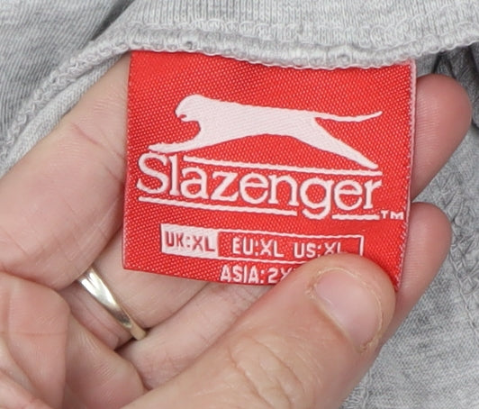 Slazenger Men's Grey XL Basic Tank Top