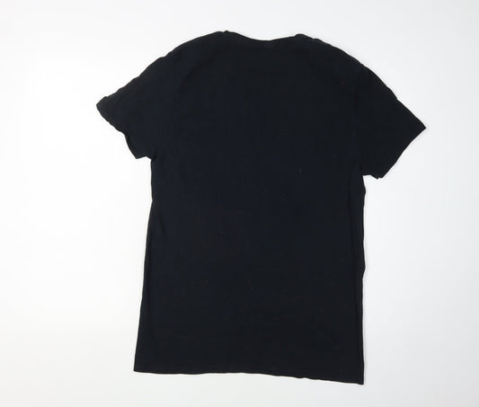 Harry Potter Men's Black L Hogwarts Graphic Tee