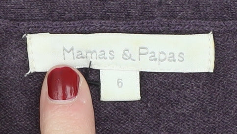 Mamas & Papas Women's Purple Cardigan Size 6