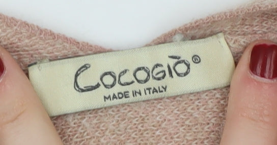 Cocogio Women's Pink Knit Cape Jumper One Size