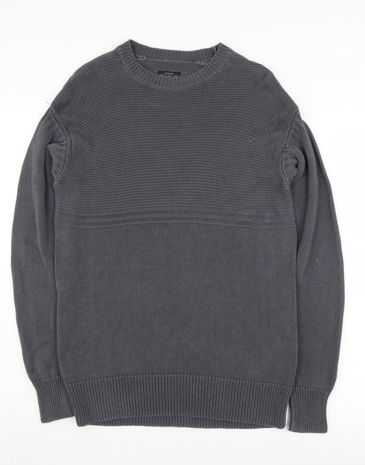 AllSaints Men's Grey Small Pullover Jumper
