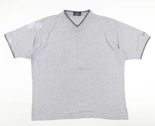 Additional front view of Lee Cooper Men's Grey XL V-Neck T-Shirt