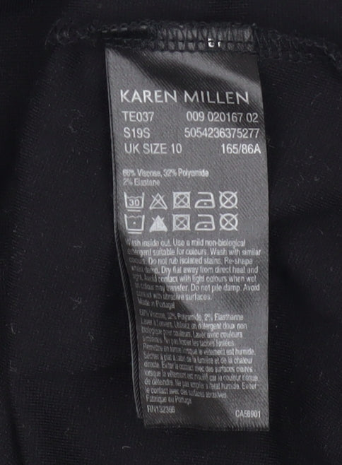 Karen Millen Women's Long Sleeve Colourblock T-Shirt