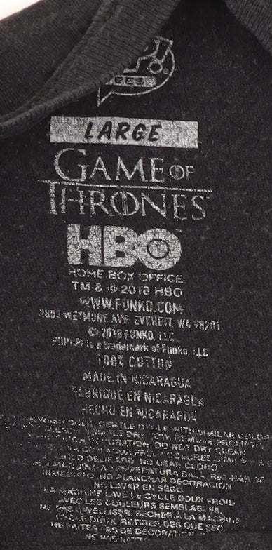 Game of Thrones Men's Black L Graphic T-Shirt