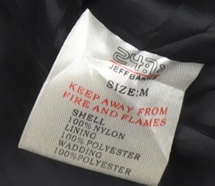 Jeff Banks Men's Black Puffer Jacket Size M