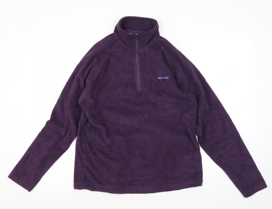 Craghoppers Women's Purple Fleece Pullover Sweatshirt UK 12