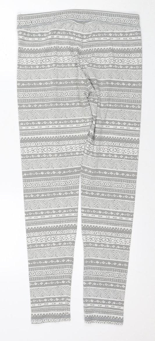 Hollister Women's Grey Geometric Leggings L