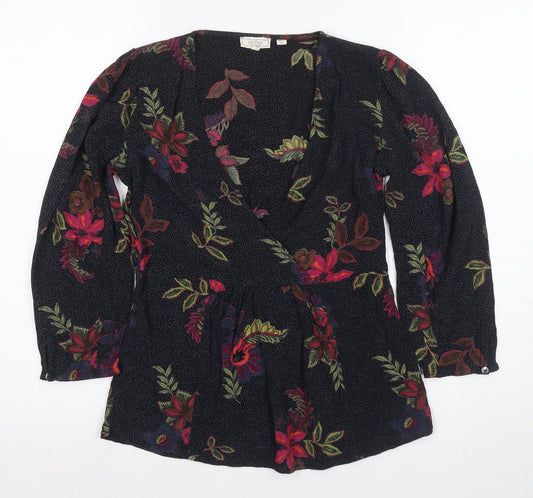 FatFace Women's Multicoloured Wrap Blouse UK 8