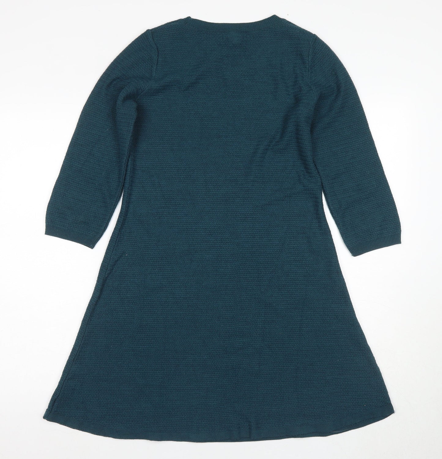 Fat Face Women's Green Knit Dress Size 10