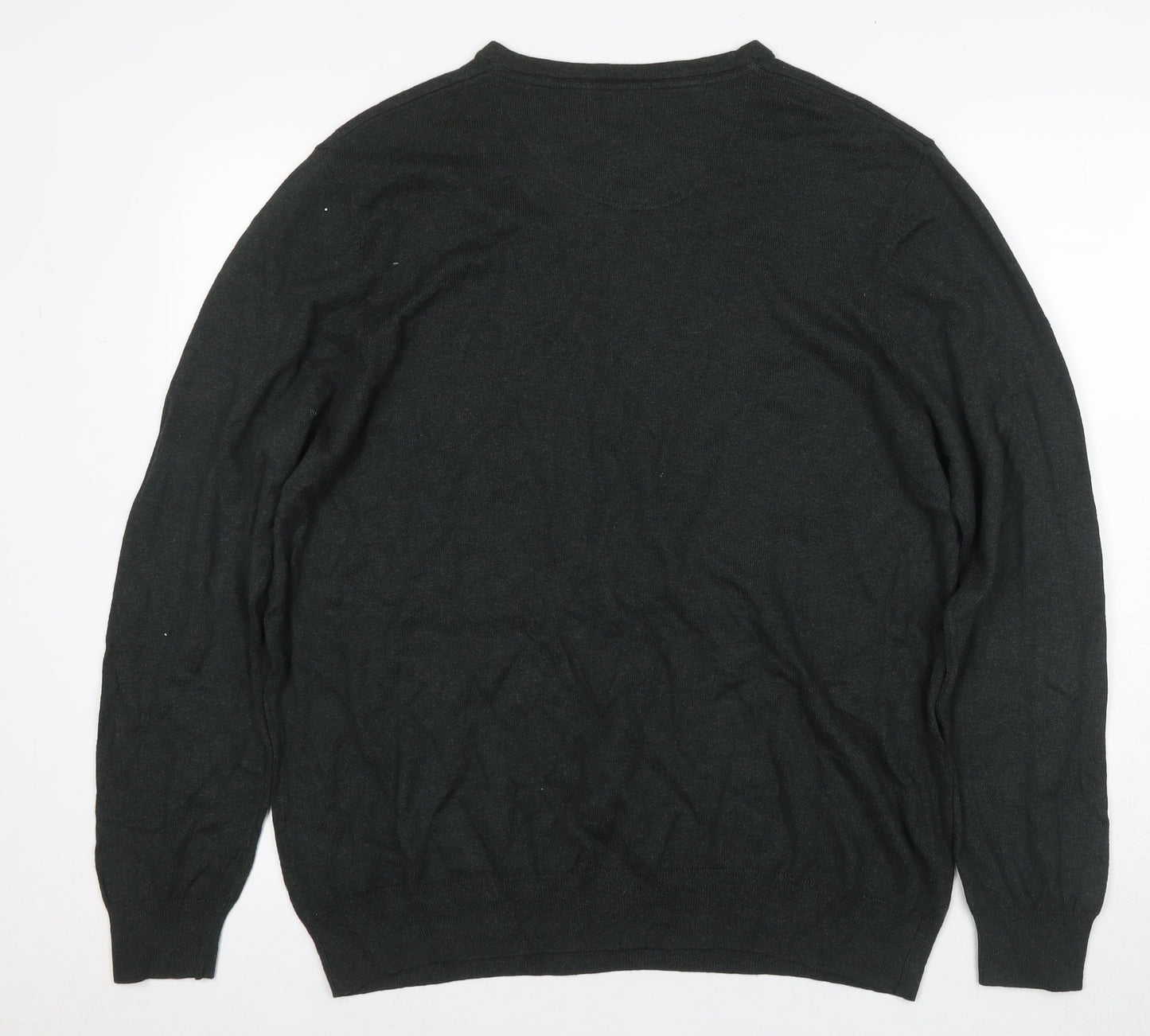 Jeff Banks Men's XL Grey V-Neck Wool Pullover
