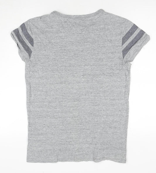 Hilfiger Denim Men's Grey Graphic Print T-Shirt S
