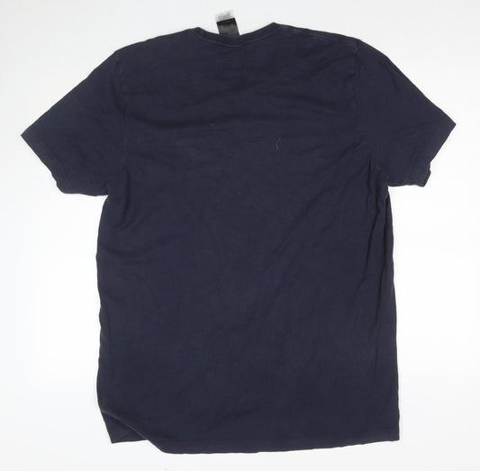 Adidas Men's Blue XL Graphic Print T-Shirt