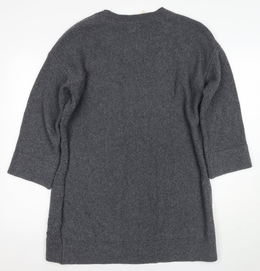 White Stuff Grey Women’s Jumper Dress, Size 14, Casual Knit