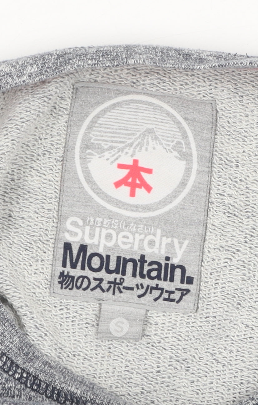 Superdry Women's Grey Fair Isle Pullover Jumper, Size S