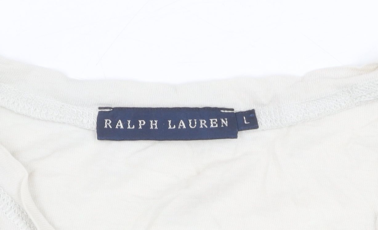 Ralph Lauren Ivory T-Shirt Unisex Adults Large