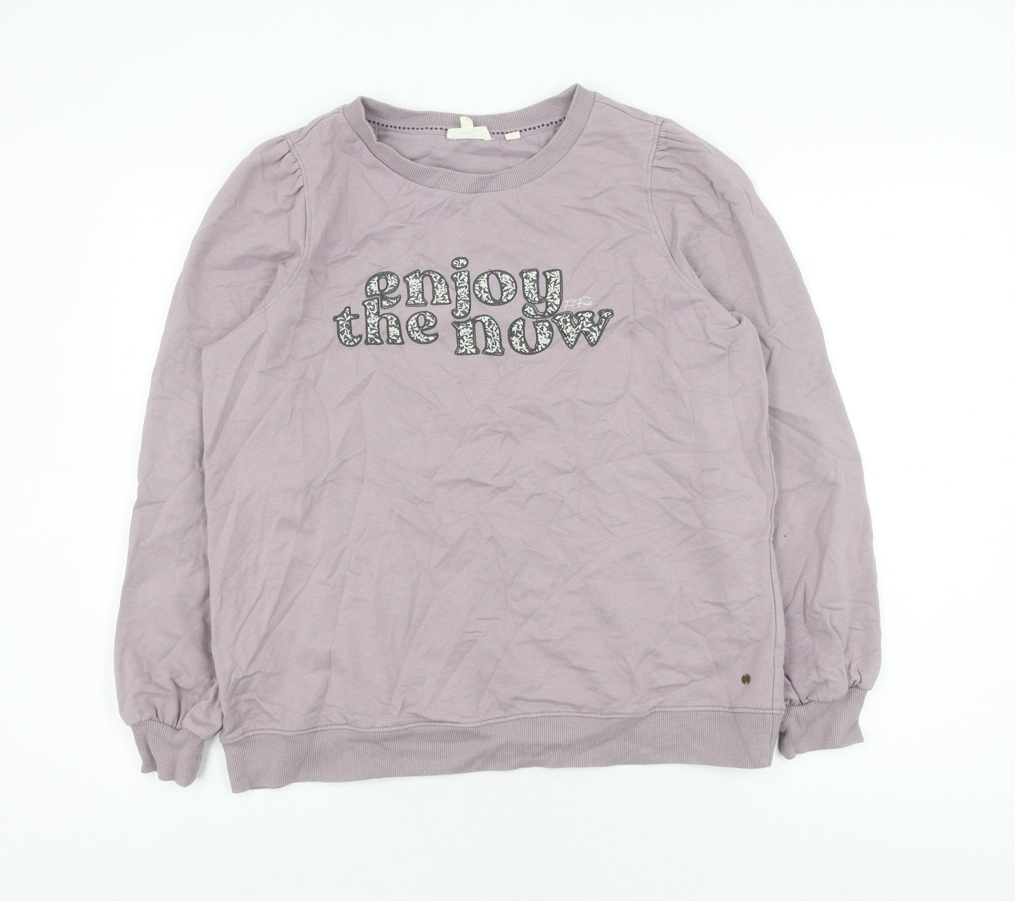Fat Face Women's Purple Pullover Sweatshirt Size 12