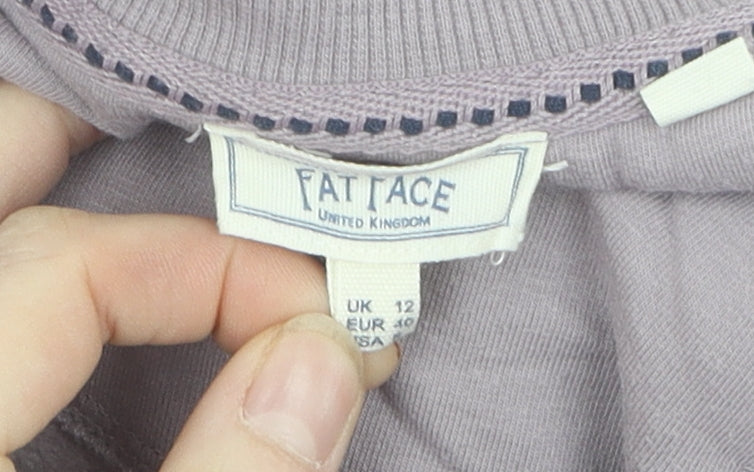 Fat Face Women's Purple Pullover Sweatshirt Size 12
