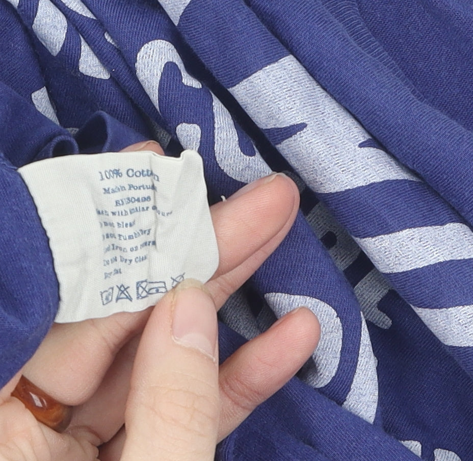 Jack Wills Men's Blue Cotton T-Shirt Size S