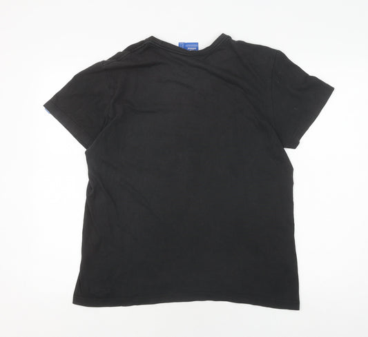 Adidas Men's Black M Logo Short Sleeve T-Shirt