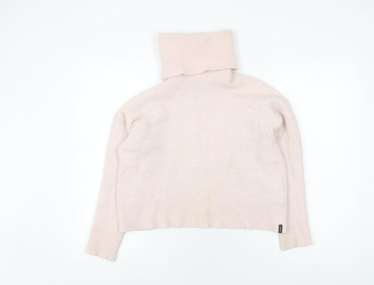 Superdry Women's Ivory Roll Neck Jumper Size 12