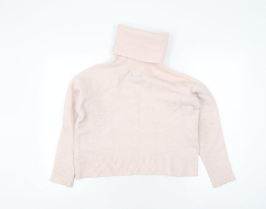 Superdry Women's Ivory Roll Neck Jumper Size 12