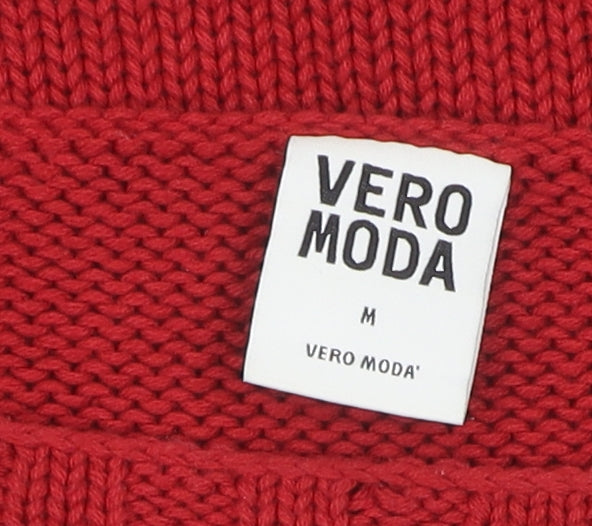 Vero Moda Women's Red Jumper Dress M Knit