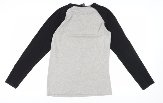 Harry Potter Unisex Hogwarts T-Shirt M Grey/Black Jersey