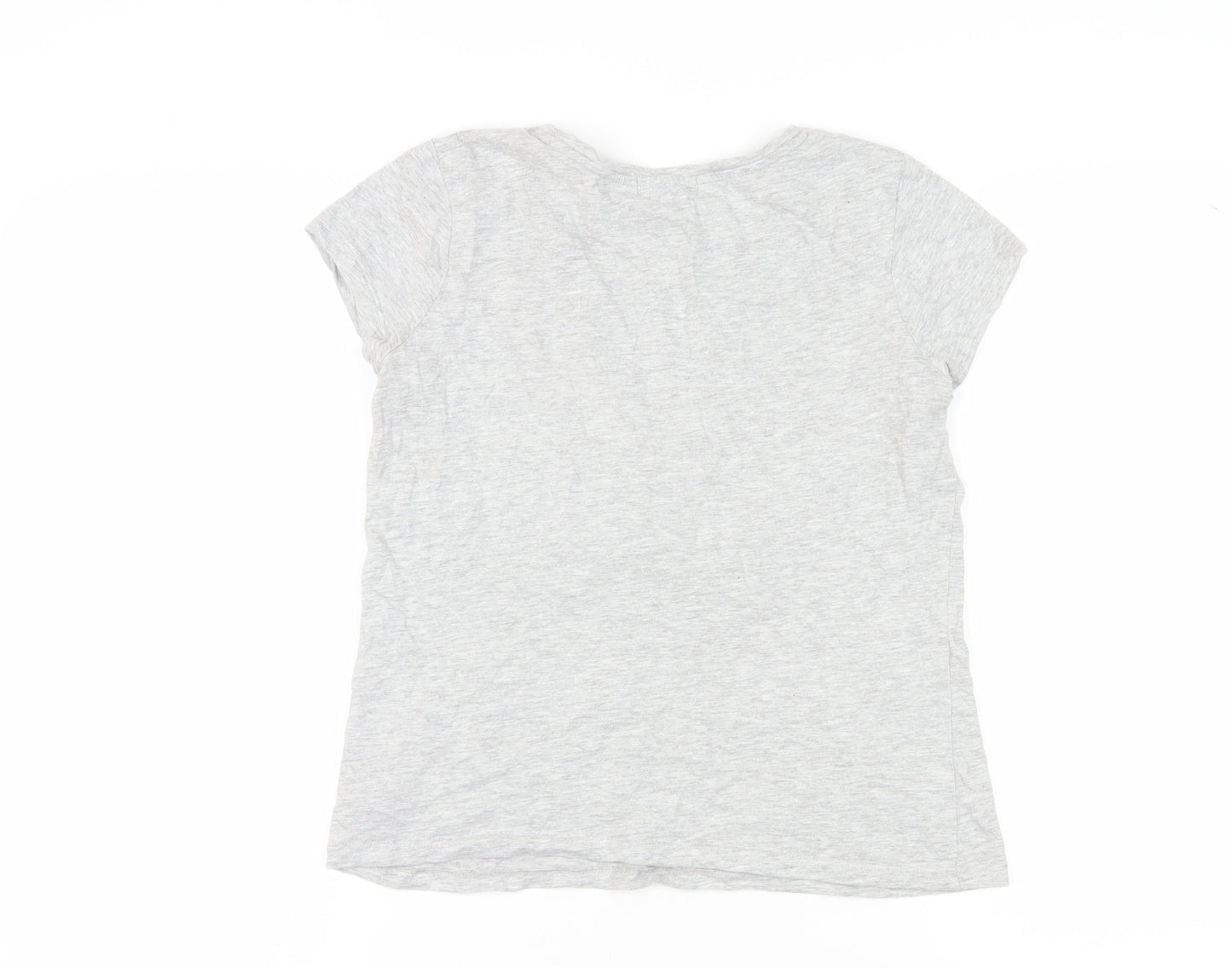 Brave Soul Women's Grey T-Shirt M Casual Fun Design