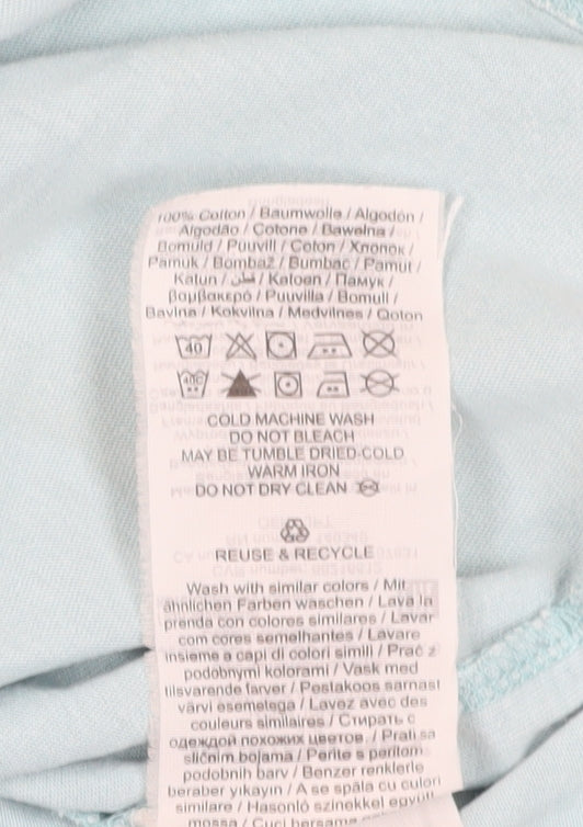 Jack & Jones Men's Blue Graphic T-Shirt Size L