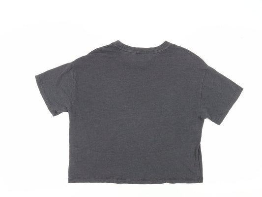 Gap Women's Grey Cotton T-Shirt S Casual Crew Neck