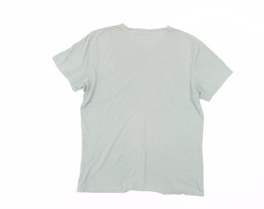 Jack & Jones Men's Green S Logo Crew Neck T-Shirt