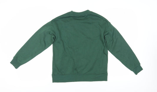 Disney Women's Green 2XS Mickey Mouse Sweatshirt