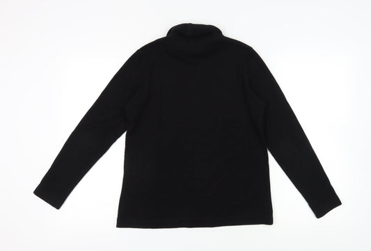 Uniqlo Women's Black Lightweight Pullover Sweatshirt, L