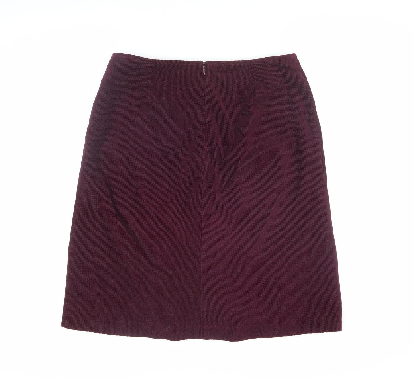 Boden Purple Women's Pencil Skirt Size 12 Corduroy
