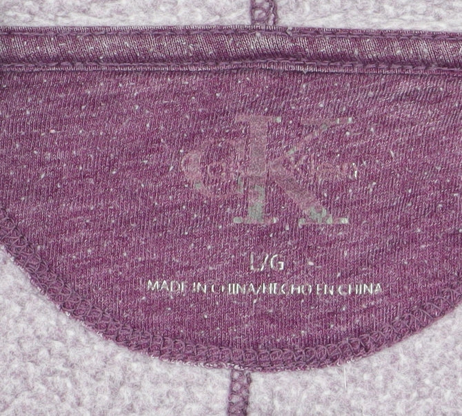 Calvin Klein Women's Purple Pullover Hoodie L