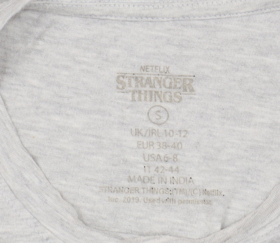 Stranger Things Grey Unisex Adults Long Sleeve