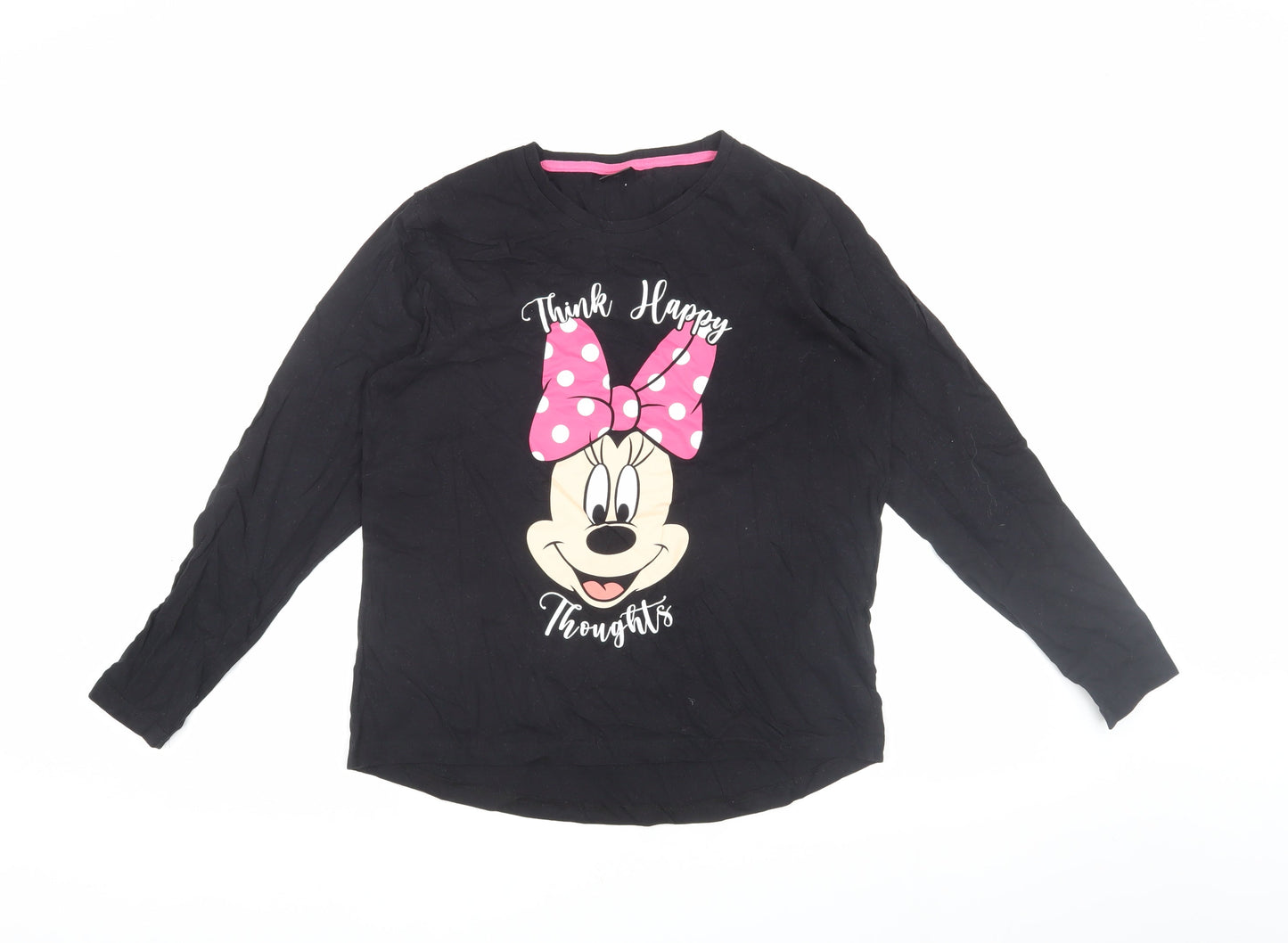 Disney Women’s Black Long Sleeve T-Shirt, S