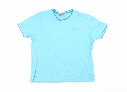 Slazenger Men's Blue Crew Neck T-Shirt - Size L