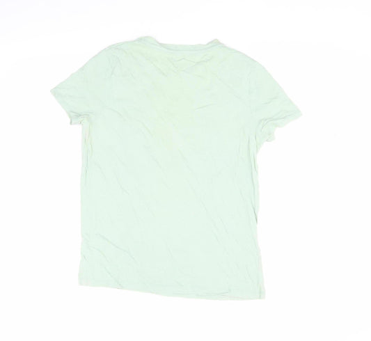 Disney Women’s Green Mickey T-Shirt Size 10 Casual