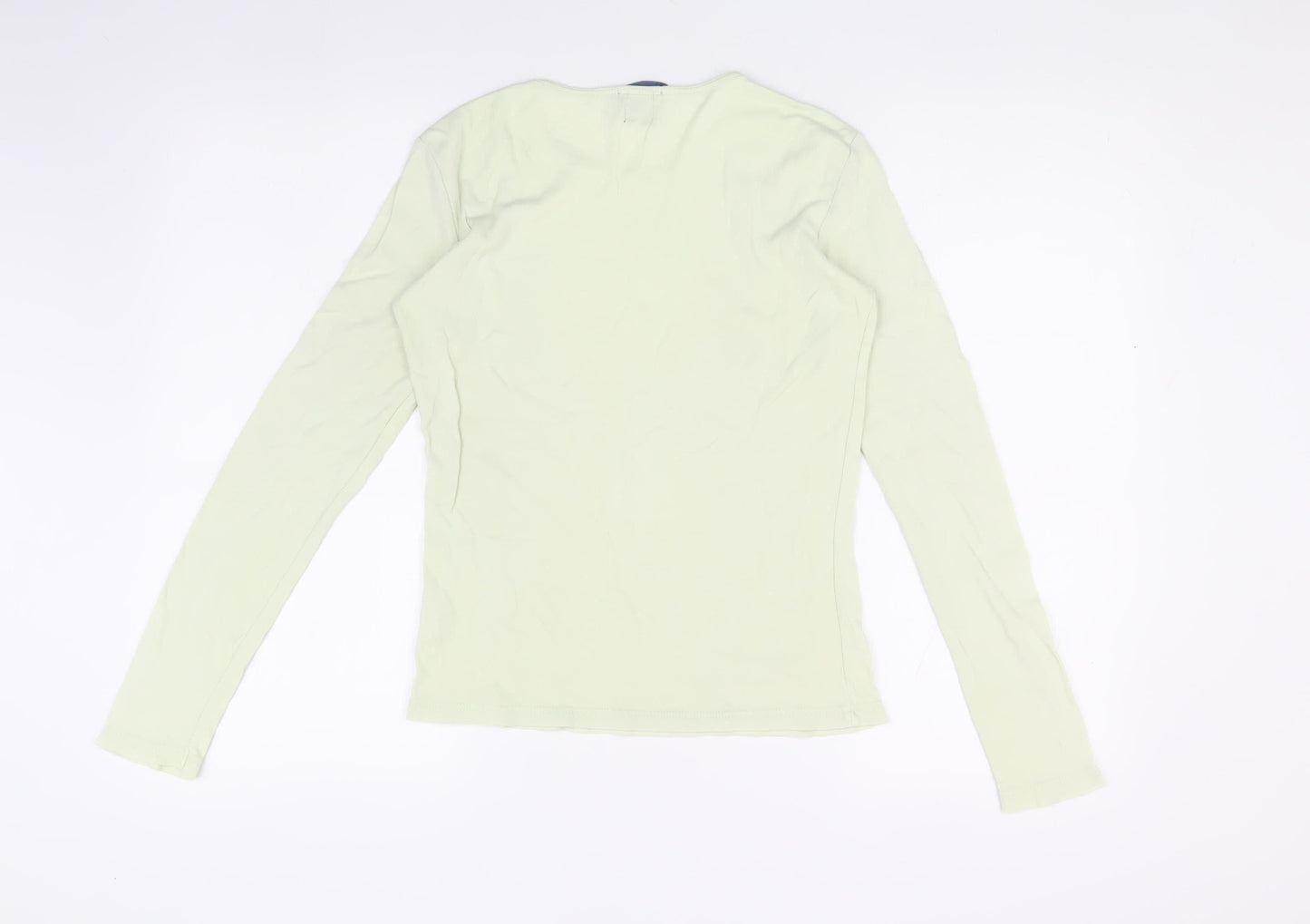 GAP Womens Green XS Basic Long Sleeve T-Shirt