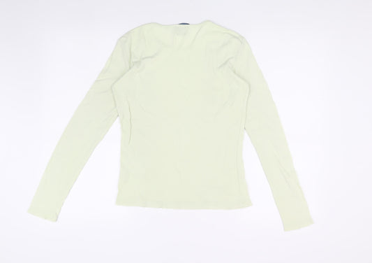 GAP Womens Green XS Basic Long Sleeve T-Shirt