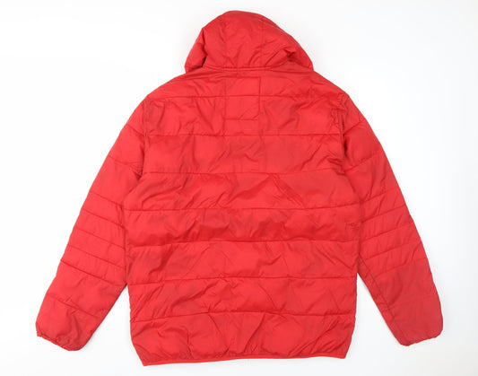 Jack & Jones Men's Red Puffer Jacket XL