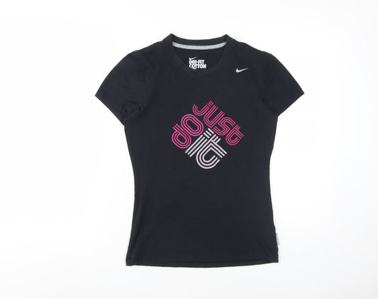 Nike Women's Black T-Shirt S - Casual Sportswear Tee